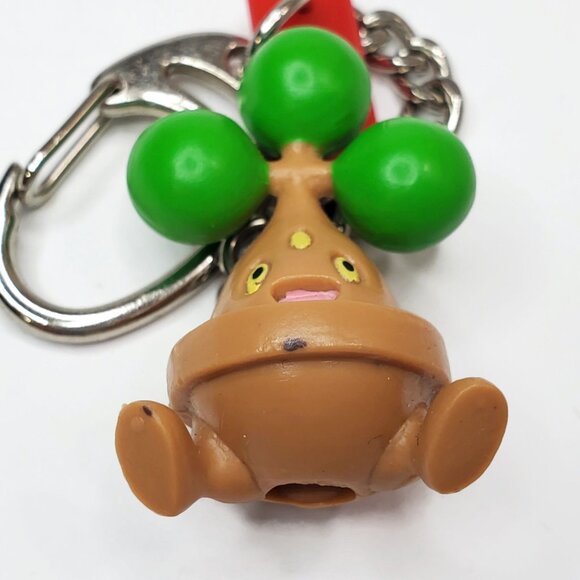 Pokemon Nintendo Bonsly Keychain Zipper Pull Bag Clip 2007 - Picture 2 of 4